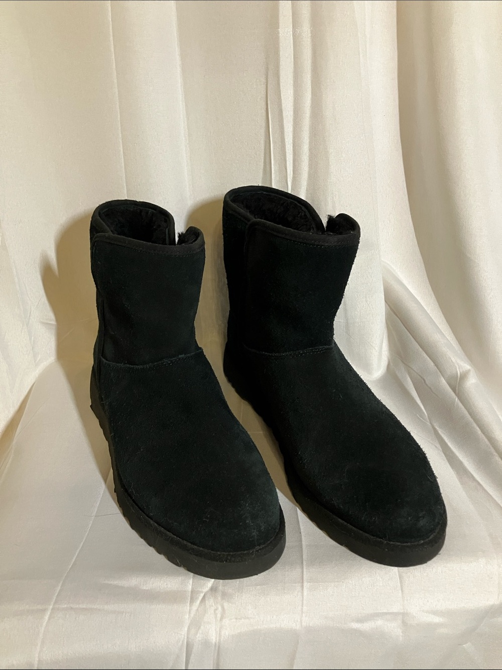UGG Black Suede Short Ankle Boots